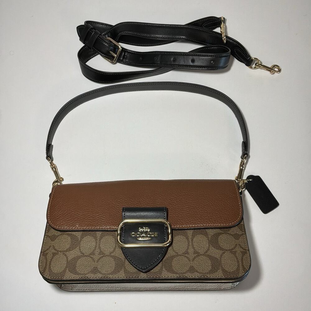Coach Signature Colorblock Shoulder/Crossbody Bag